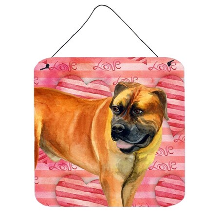 Carolines Treasures Boerboel Mastiff Love Wall or Door Hanging Prints BB9733DS66